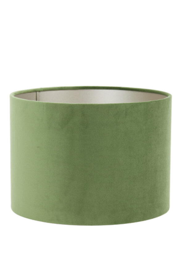 Cilinder vormige lampenkap in groen Light & Living Velours - Ø 20 cm - Image 2
