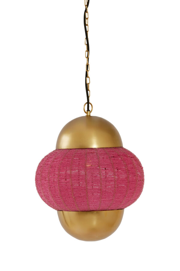 Rode hanglamp met gouden accenten Light & Living Cetara - Ø 33 cm - Image 2