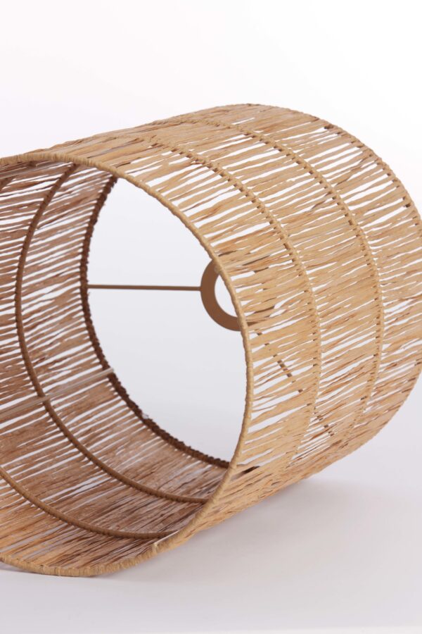 Cilindervormige rotan lampenkap in naturel Light & Living Lanzano - Ø 30 cm - Image 8