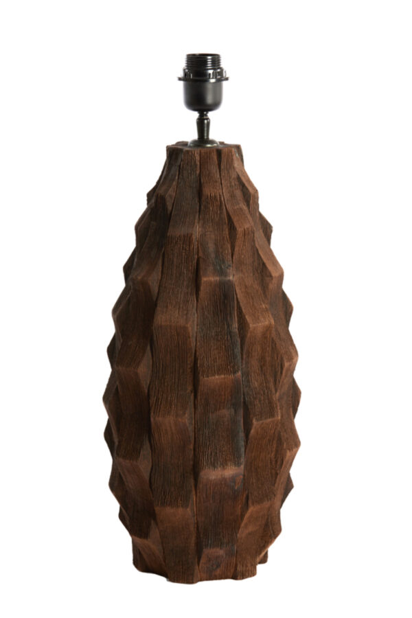 Houten lampvoet geometrisch design Light & Living Takabe - Image 2