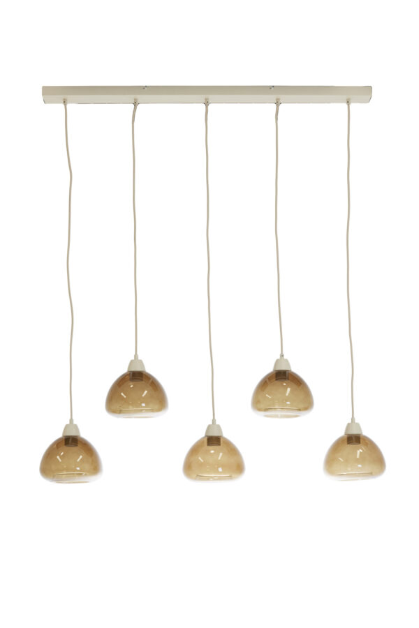 Goudkleurige metalen hanglamp met glas Light & Living Bisho - B 104 cm - Image 2