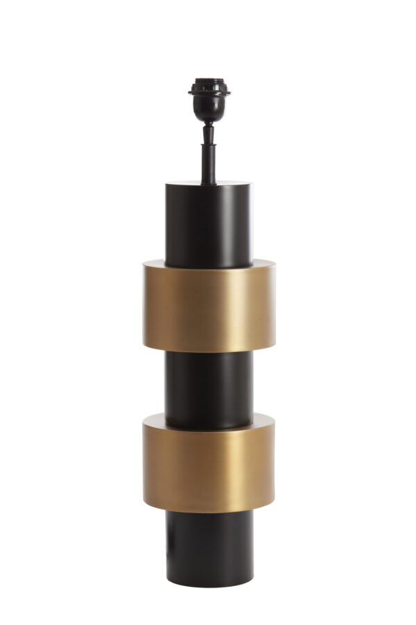 Moderne tafellamp goud-zwart Light & Living Nino - H 65 cm - Image 2