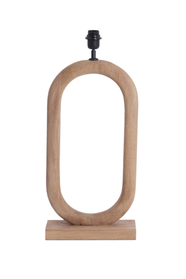 Houten lampvoet ovaal design Light & Living Paceco - H 59 cm - Image 2