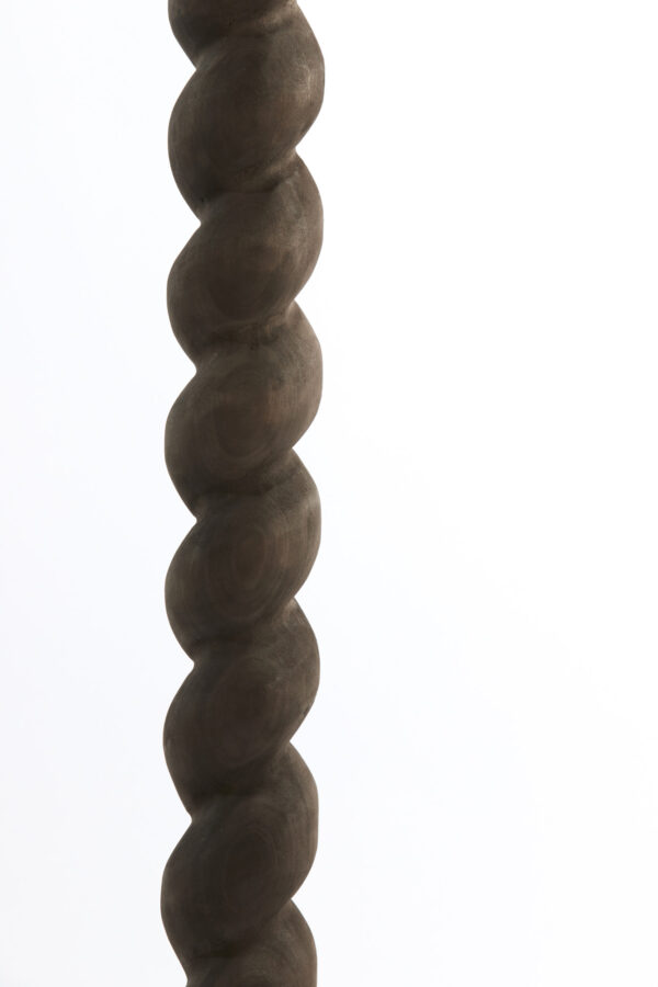Donkere houten lampenvoet   Light & Living Nanno - H 138 cm - Image 4