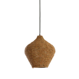 Houten kralen hanglamp natuurlijk design Light & Living Kalenga - Ø 28 cm