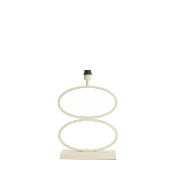 Tafellampvoet wit ovaal Light & Living Stelius - H 42 cm