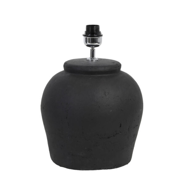 Ronde lampenvoet in zwarte kleur Light & Living Etna - H 40 cm