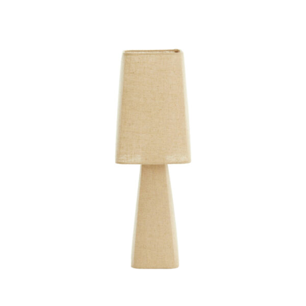 Beige tafellamp trapeziumvormig Light & Living Mikko - H 58 cm