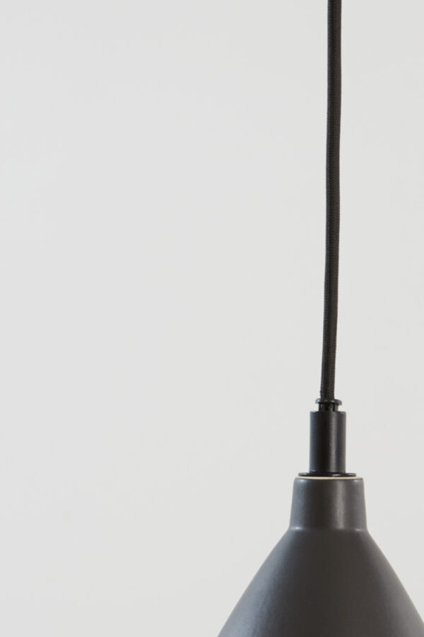 Zwarte druppelvormige hanglamp Light & Living Desi - Ø 18 cm - Image 5