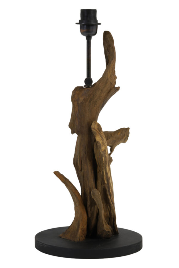 Houten lampenvoet decoratief design Light & Living Ikal - H 50 cm - Image 3