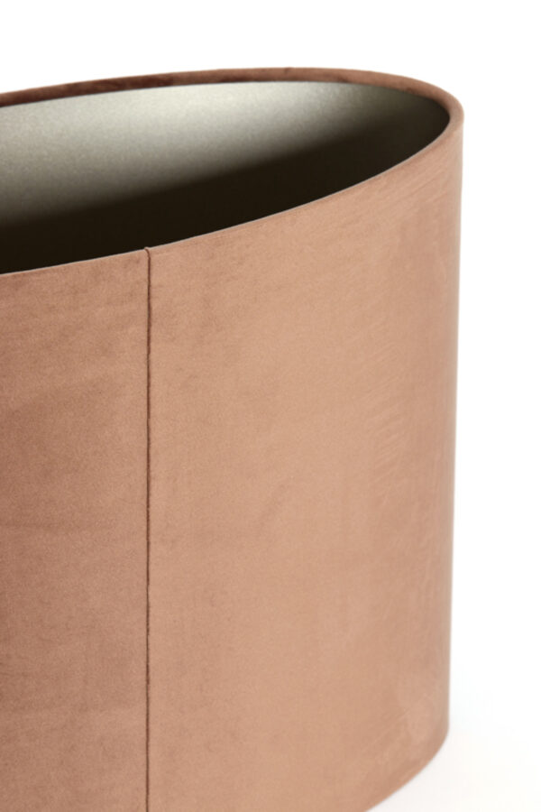 Stoffen lampenkap bruin cilindervormig Light & Living Velours - H 28 cm - Image 8