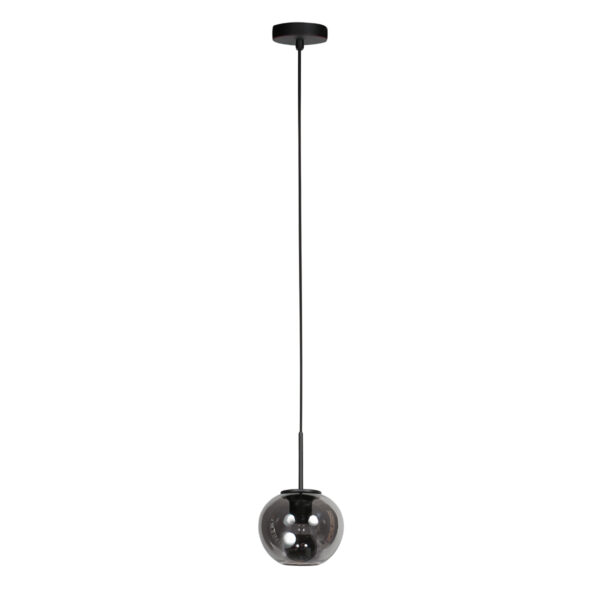 Zwarte moderne rookglas hanglamp Mexlite HaloSwap - Ø 15 cm - Image 2