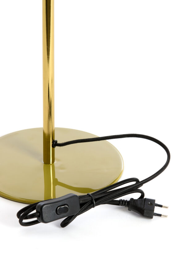 Gouden metalen tafellamp met kapje Light & Living Surin - H 47 cm - Image 5