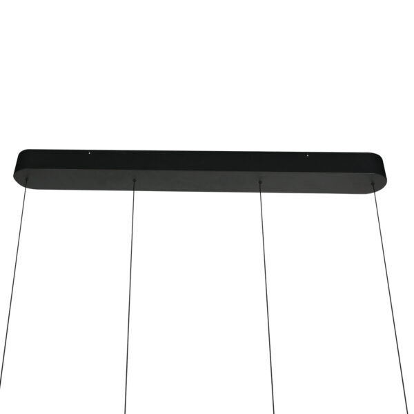 Zwarte design dubbele ring- eettafellamp Steinhauer Mykty - Image 5