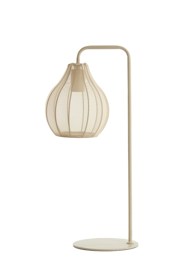 Beige draadframe tafellamp Light & Living Elati - H 60,5 cm - Image 2