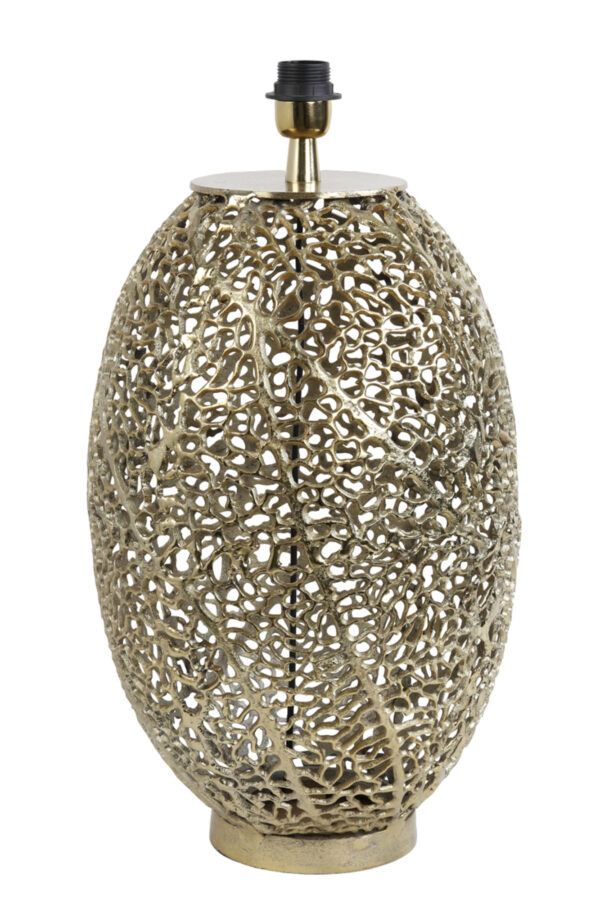 Gouden opengewerkte tafellamp Light & Living Sinula – H 55 cm - Image 2