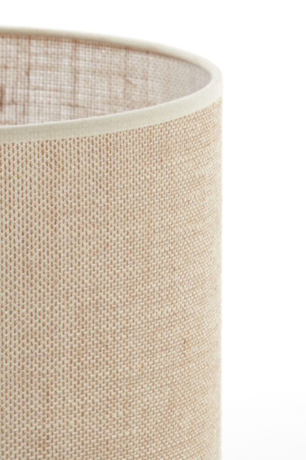 Beige cilindervormige lampenkap voor sfeerverlichting Light & Living Sendai - Ø 25 cm - Image 5