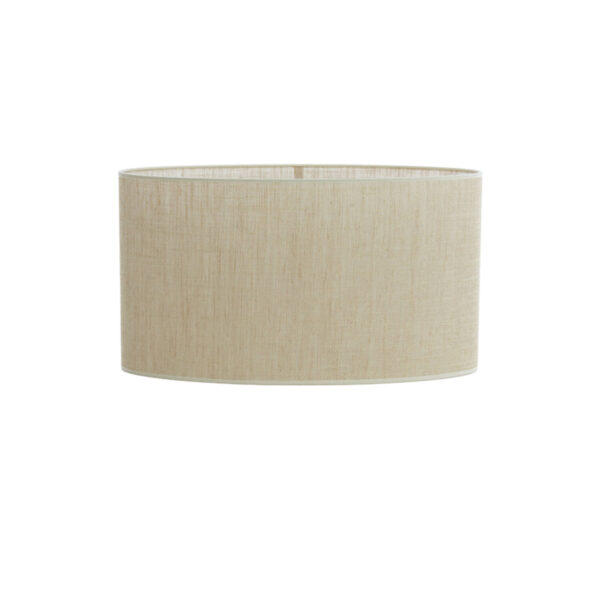 Cilindervormige beige stof lampenkap Light & Living Sendai - H 32 cm