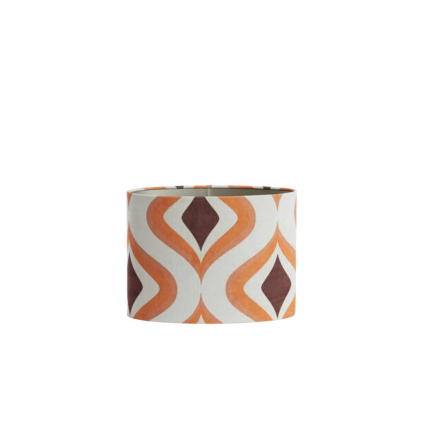 Retro lampenkap geometrisch patroon Light & Living Cookie - H 28 cm