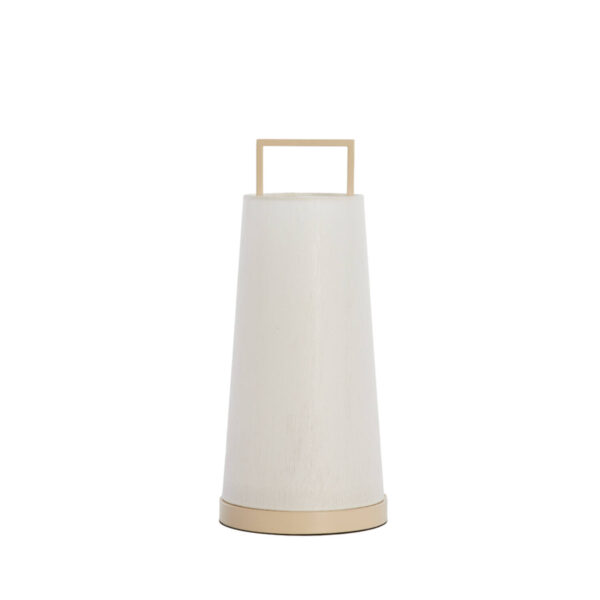 Ivoor witte tafellamp Light & Living Fyon - H 45 cm