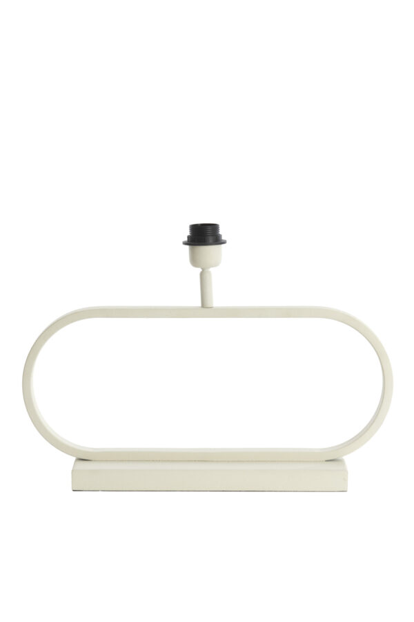 Ovale witte lampbasis Light & Living Jamiro - H 29 cm - Image 2
