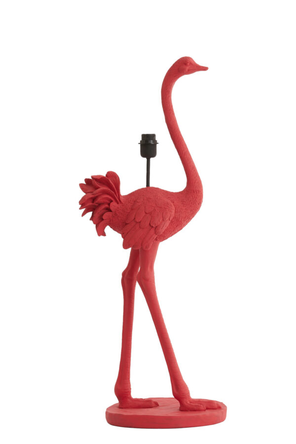Roze struisvogel lampenvoet Light & Living Ostrich - H 95 cm - Image 2