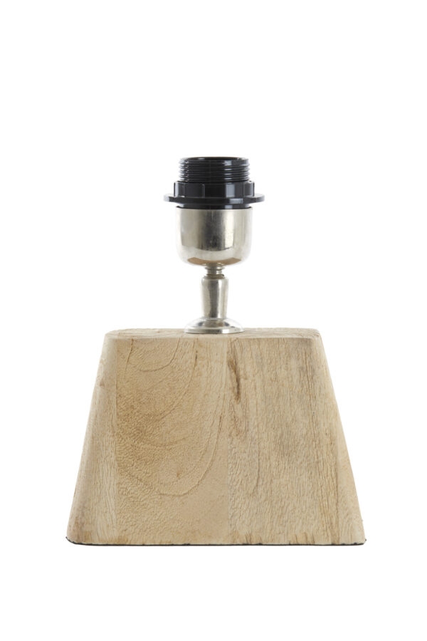 Houten lampenvoet metaal accent Light & Living Kardan - H 19 cm - Image 2