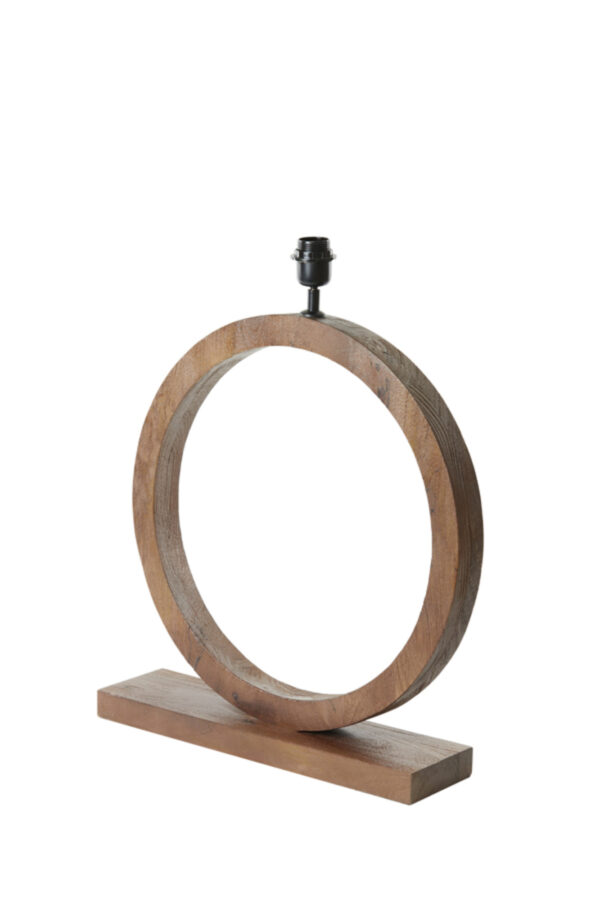 Klassieke houten lampenvoet circular Light & Living Tinar - H 64 cm - Image 3