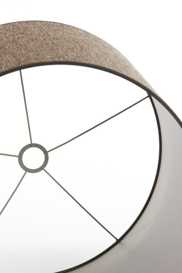 Bruine stof cilinder lampenkap Light & Living Saverna - Ø 50 cm - Image 3