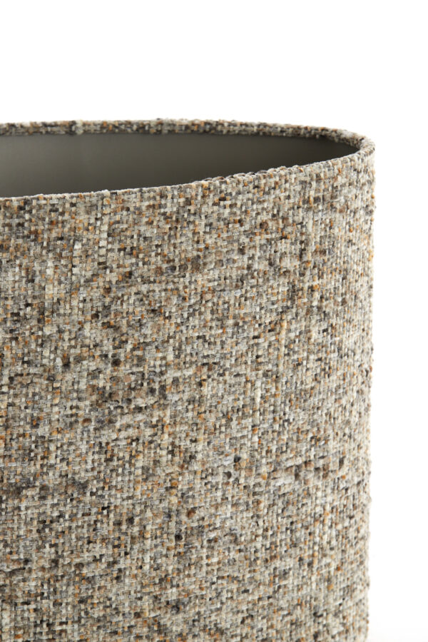 Beige gestofde cilindervormige lampenkap Light & Living Osire - H 32 cm - Image 6
