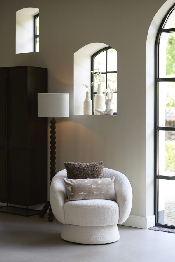 Houten lampvoet bolvormig Light & Living Veglio - H 130 cm - Image 4