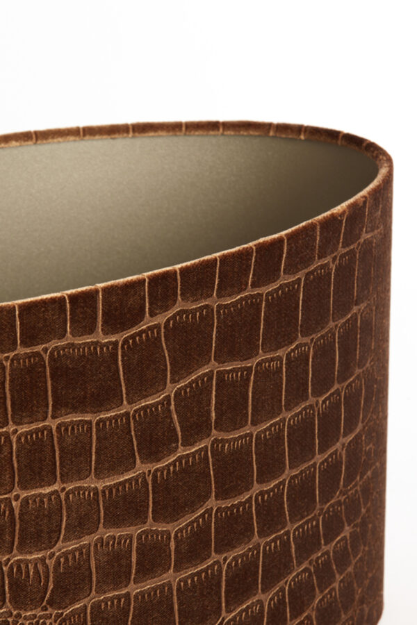 Lampenkap krokodillenmotief bruin Light & Living Praya - H 22 cm - Image 7