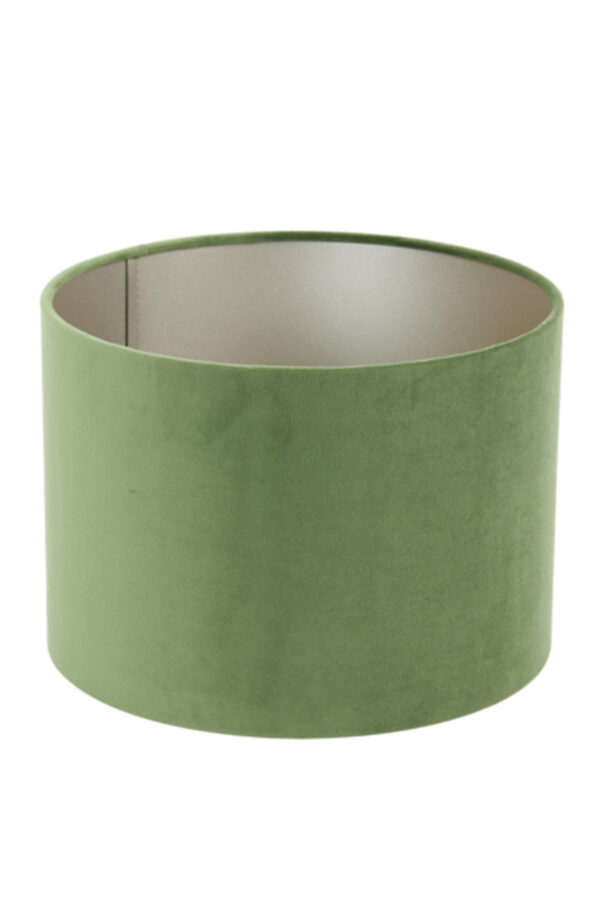 Cilinder vormige lampenkap in groen Light & Living Velours - Ø 20 cm - Image 3