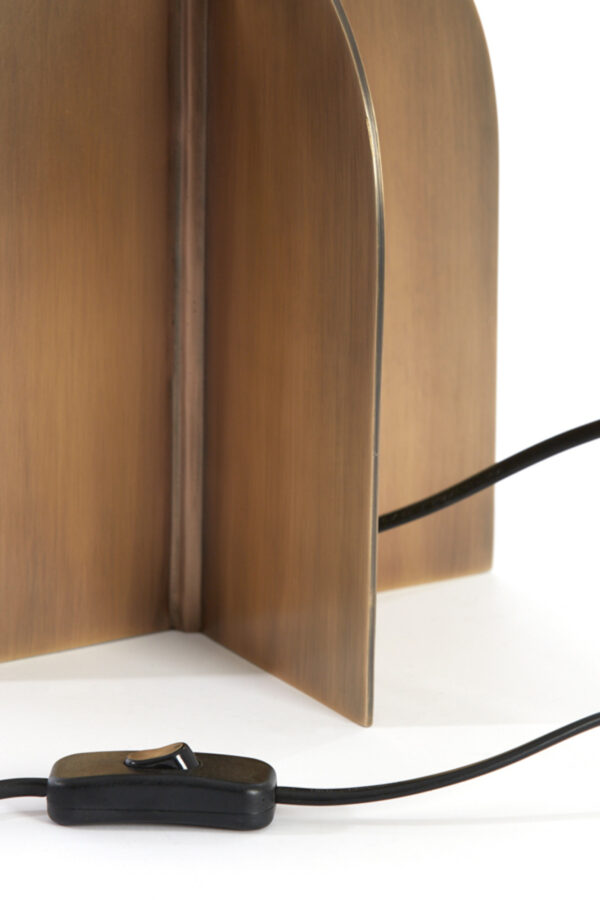 Metaalbruine tafellamp Light & Living Molago in modern design – H 29 cm - Image 7