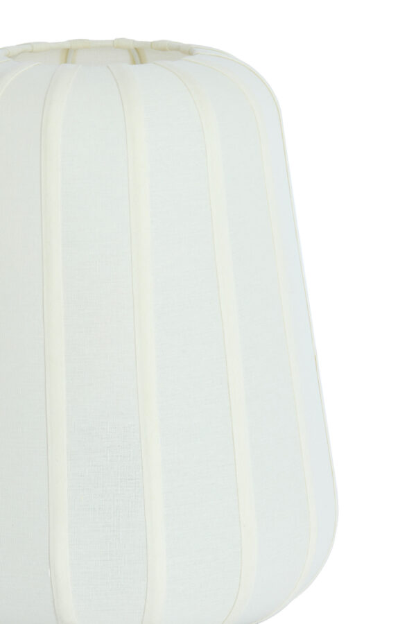 Tafellampje met textielen wit kapje Light & Living Bibury - H 29 cm - Image 3