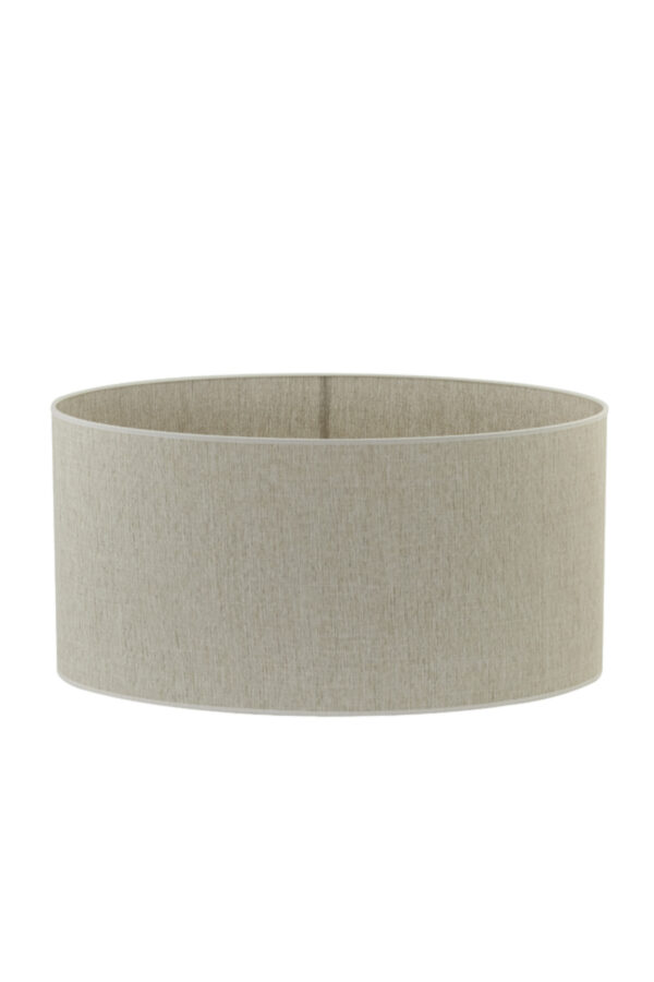 Cilindervormige beige stoffen lampenkap  Light & Living Breska - H 32 cm - Image 3
