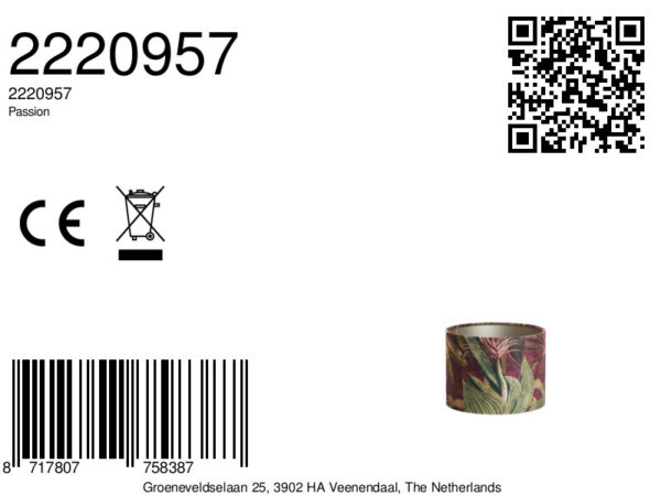 Lampenkap met botanisch patroon Light & Living Passion - Ø 20 cm - Image 7