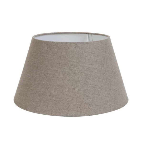 Beige stoffen lampenkap Light & Living Dark Linen - Ø 19 cm