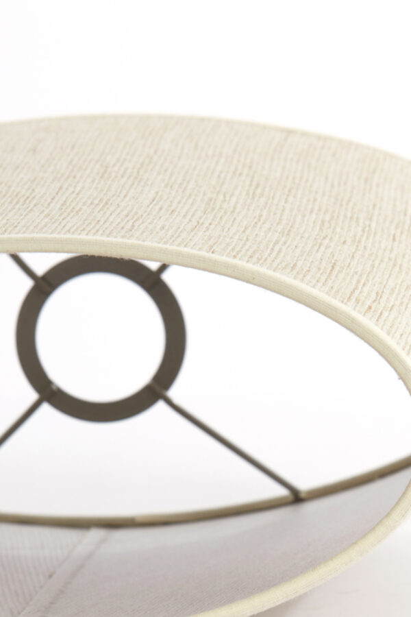 Cilindervormige lampenkap van beige stof Light & Living Breska - H 39 cm - Image 7