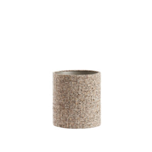 Beige stoffen lampenkap in cilinderformaat Light & Living Osire - Ø 25 cm