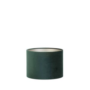 Cilindervormige groene lampenkap voor jouw interieur Light & Living Velours - Ø 25 cm