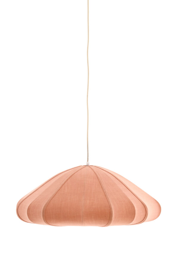 Roze stoffen hanglamp met originele vorm Light & Living Cesano - Ø 64 cm - Image 2