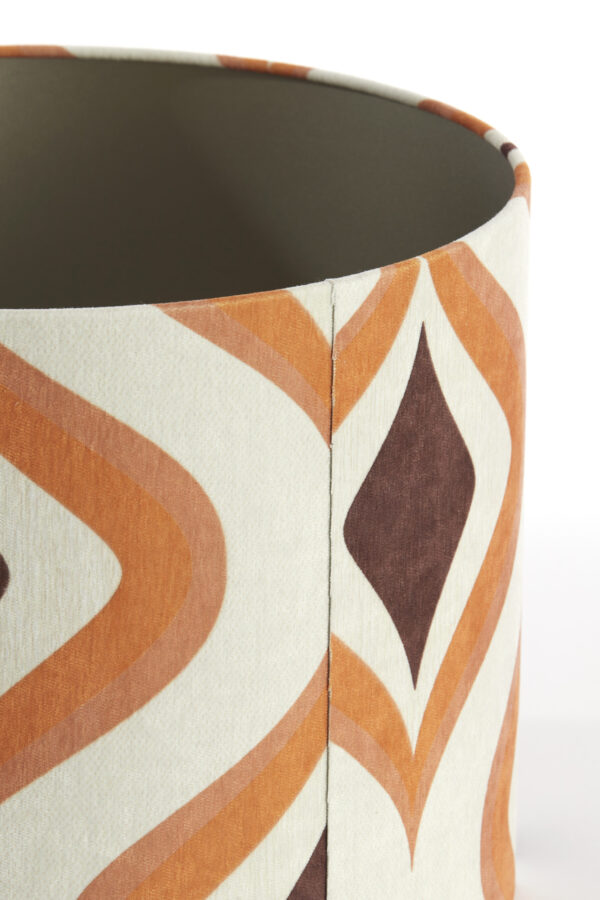 Retro patroon lampenkap oranjetint Light & Living Cookie - Ø 40 cm - Image 6