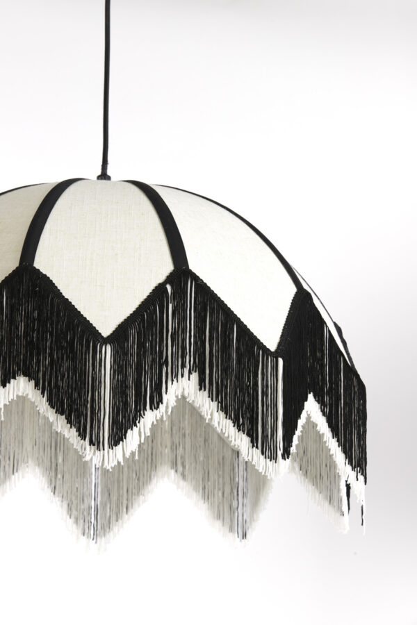Hanglamp met zwarte franjes Light & Living Sulina - Ø 55 cm - Image 5