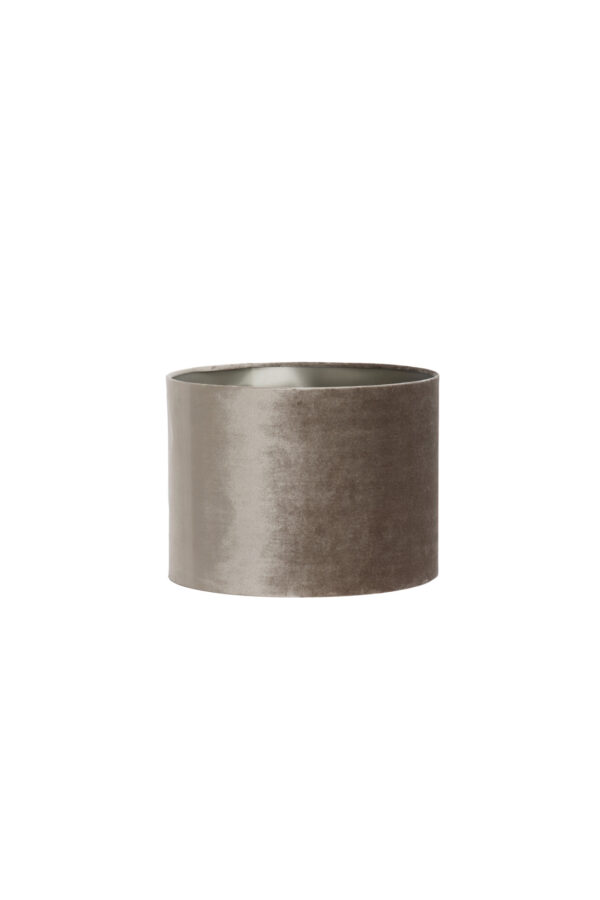 Fluwelen lampenkap taupe cilindrisch Light & Living Palata - Ø 20 cm - Image 2