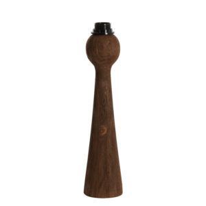 Antieke houten lampenvoet Light & Living Festina - H 40 cm