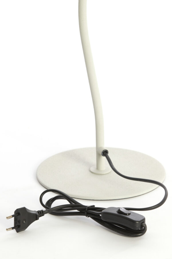 Tafellamp sierlijk wit gewelfd Light & Living Elimo - H 67 cm - Image 7