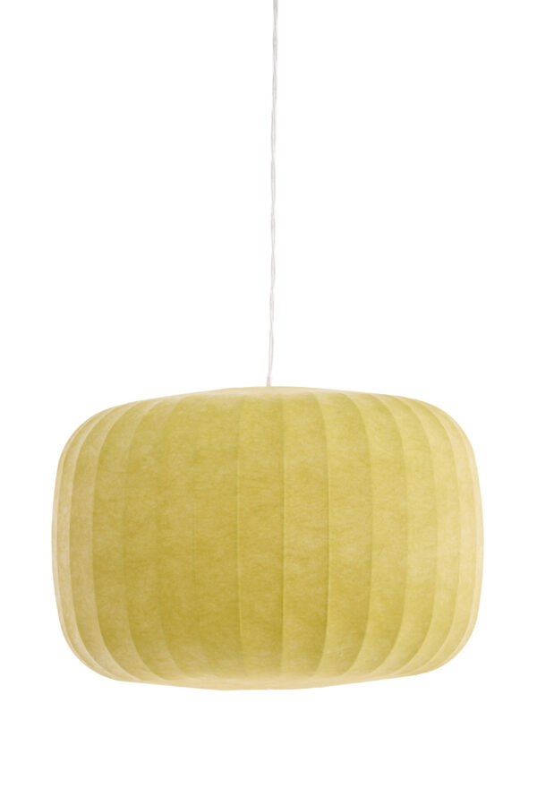 Gele stoffen hanglamp ovaal Light & Living Lexa - Ø 44 cm - Image 2