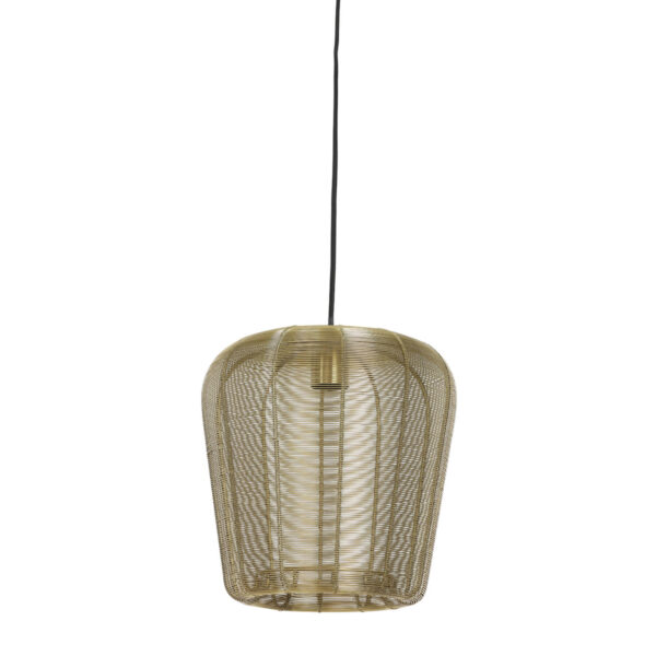 Goudkleurige metalen hanglamp voor interieur Light & Living Adeta - Ø 28 cm