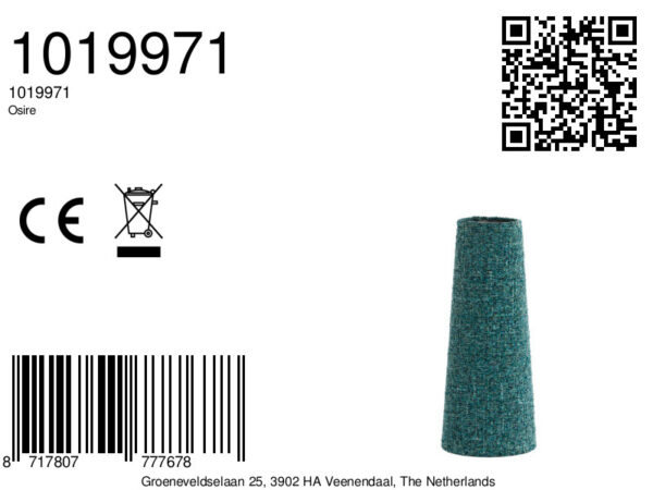 Groen stoffen lampenkap cilindervormig Light & Living Osire - Ø 12,5 cm - Image 7